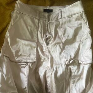 H:ours Silk Cargo Pants